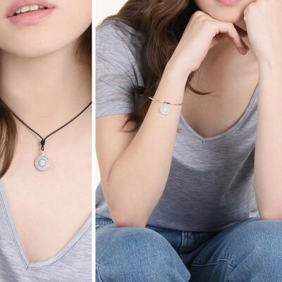 DODO | Ciondolo Moneta Thanks Argento - immagine 4