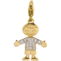 RUEDESMILLE | Ciondolo Bimbo con Zirconi Argento Rosè - immagine 2