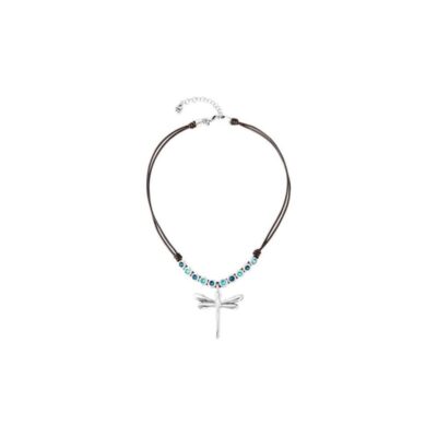 UNODE50 | Collana HOLD-Me-TIGHT Cuoio argento e pietre