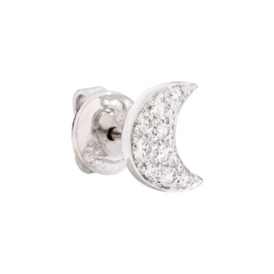 DODO | Orecchino Luna Prezioso Diamanti Bianchi