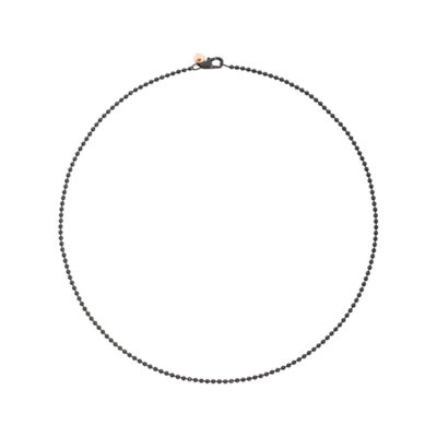 DODO | Collana Bollicine in Acciaio e Pvd Nero cm 50