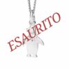 DODO | Collana Petit  Pinguino in Oro Bianco con Diamante