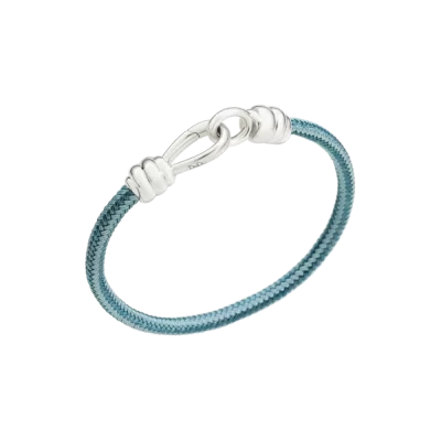 DODO | Bracciale Nodo Cotone Blu e Azzurro
