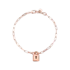 DODO | Bracciale Lucchetto Argento Dorato Oro Rosa 18K