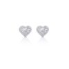 GIANNI CARITA' | Orecchini Cuore oro Bianco con diamanti bianchi
