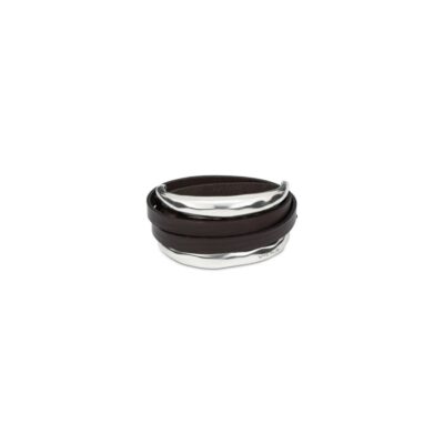 UNODE50 | Bracciale Hold Me Black Argento