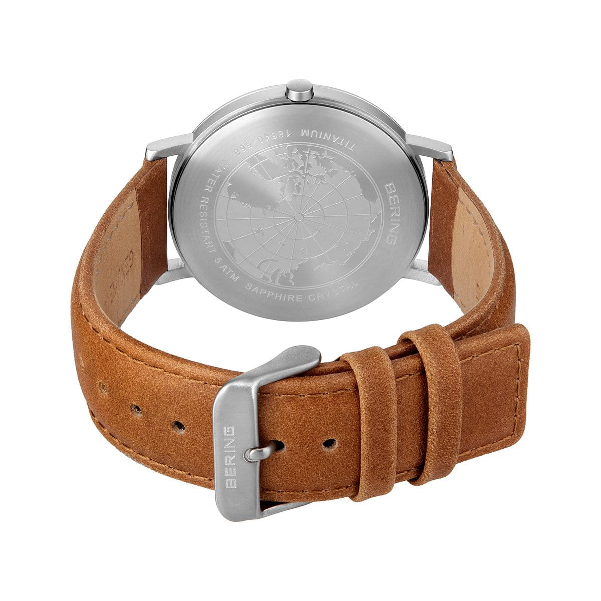 BERING | Orologio Marrone e Argento Spazzolato 18640-568 - immagine 7