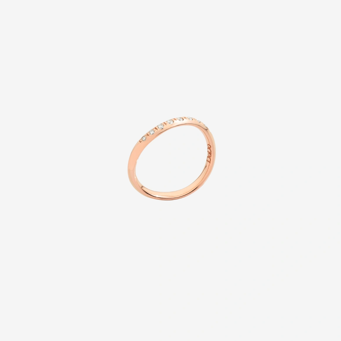 DODO | Anello Essential ora Rosa e Diamanti Bianchi
