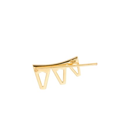 VALENTINAFERRAGNI | Mono Orecchino Elle Gold lobo ds. - immagine 3