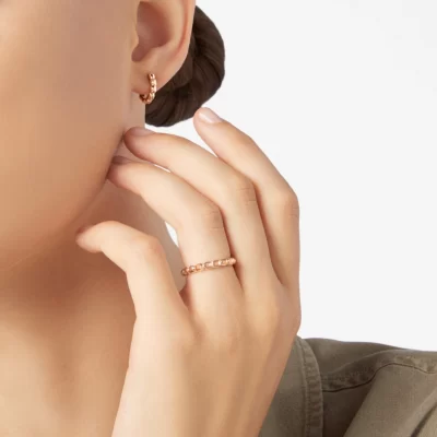 DODO | Anello Granelli In Oro Rosa 9K - immagine 2