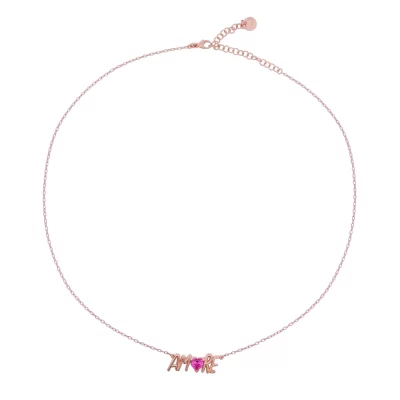 RUEDESMILLE | Girocollo Amore Oro Rosa