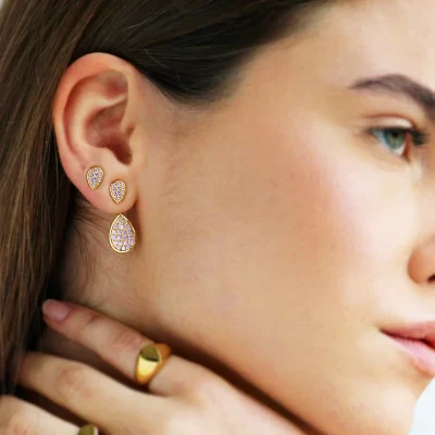 RUEDESMILLE | Orecchini Asimmetrici Doble Drops - immagine 2