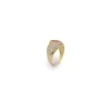 RUEDESMILLE | Anello Chevalier Drop Pavè Oro Giallo