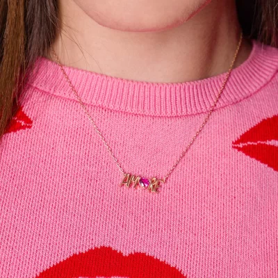 RUEDESMILLE | Girocollo Amore Oro Rosa - immagine 2