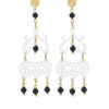 LEBOLE |  Orecchini Chandelier Plexi Trasparente Mini Nero