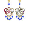 LEBOLE |  Orecchini Chandelier Palma Mini Blu