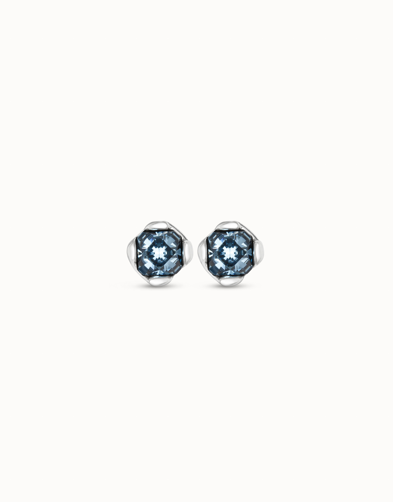 UNODE50 | Orecchini Aura Blue Rodio Bianco