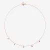 DODO | Collana Bollicine in Oro Rosa con Pietre Colorate