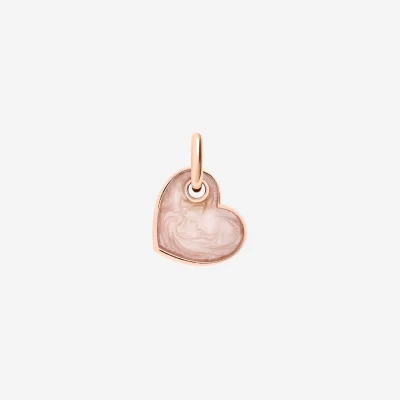 DODO | Ciondolo Cuore Smaltato Rosa