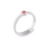 REBECCA | Anello Judith con pietra colorata