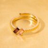 REBECCA | Anello Judith con pietre colorate