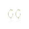 RUEDESMILLE | Orecchini Cerchi filo Mini Drop pendente - Shapes