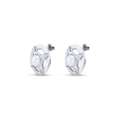 UNODE50 | Orecchini Crafted Bianco - immagine 2