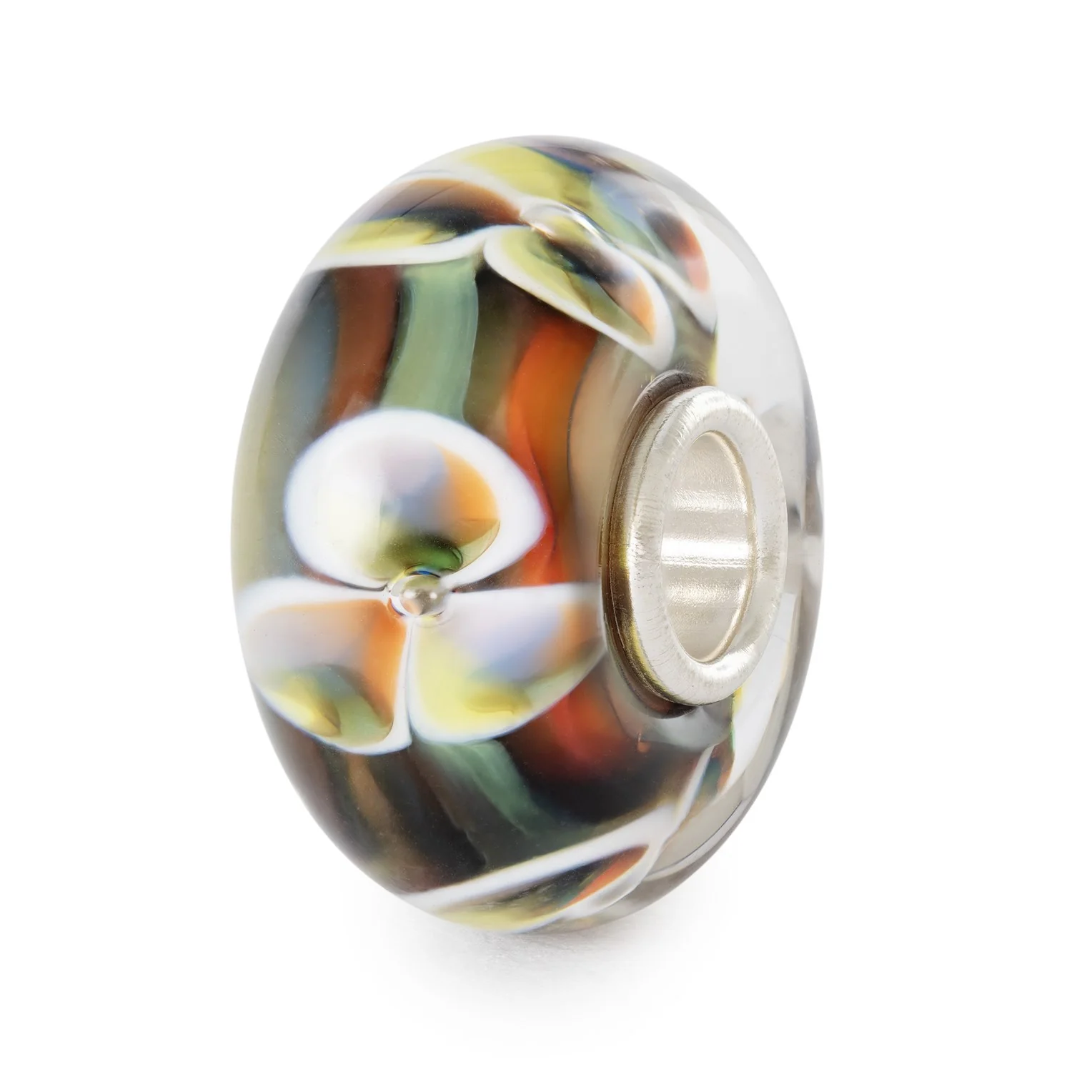 TROLLBEADS | Bead in vetro Fiore Arcobaleno