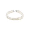 BLISS GIOIELLI | BRACCIALE DOPPIO FILO ORO BIANCO E PERLE