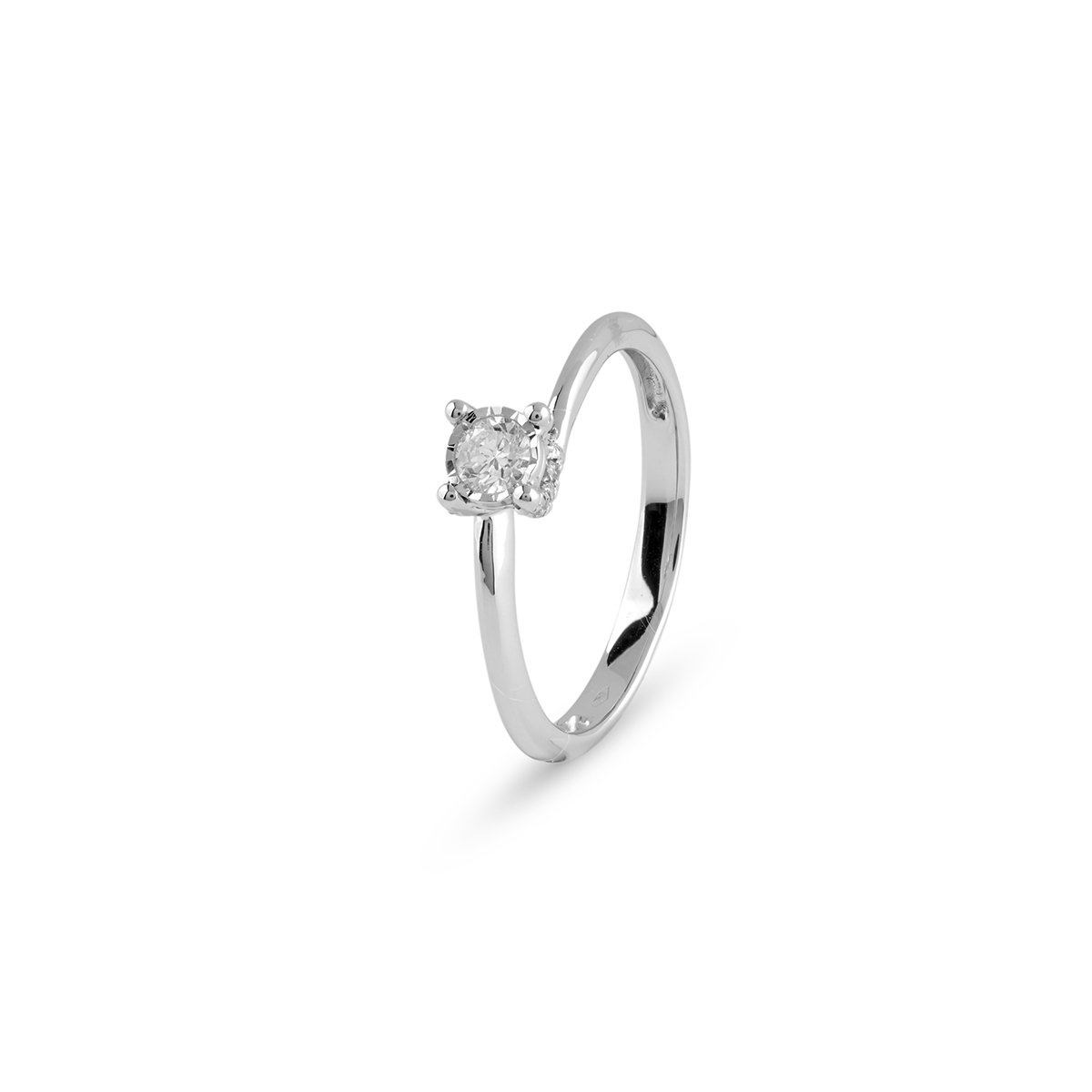 BLISS GIOIELLI | ANELLO IN ORO BIANCO CON DIAMANTE