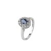 BLISS GIOIELLI | ANELLO IN ORO BIANCO CON ZAFFIRO E DIAMANTI