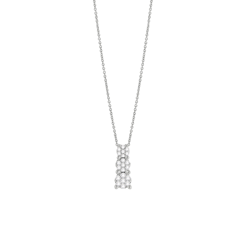 BLISS GIOIELLI | COLLIERINO IN ORO BIANCO E BRILLANTI CON PENDENTE