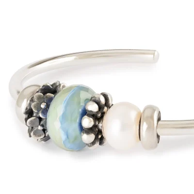 TROLLBEADS | Bead in vetro GEMMA D'ACQUA CIELO - immagine 4