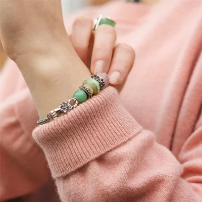 TROLLBEADS | Bead in vetro GEMMA D'ACQUA BOSCO - immagine 4