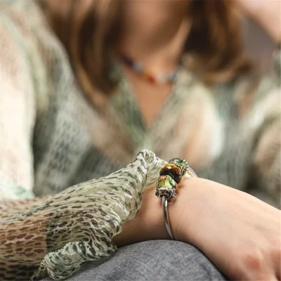 TROLLBEADS | Bead OCCHIO DI TIGRE GIALLO - immagine 5