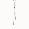 UNODE50 |  Collana Lunga con Centrale a Sfere placcato Argento - COL2010MTL