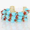 NIVY| BRACCIALE TURCHESE MULTIFILO DEBBIE