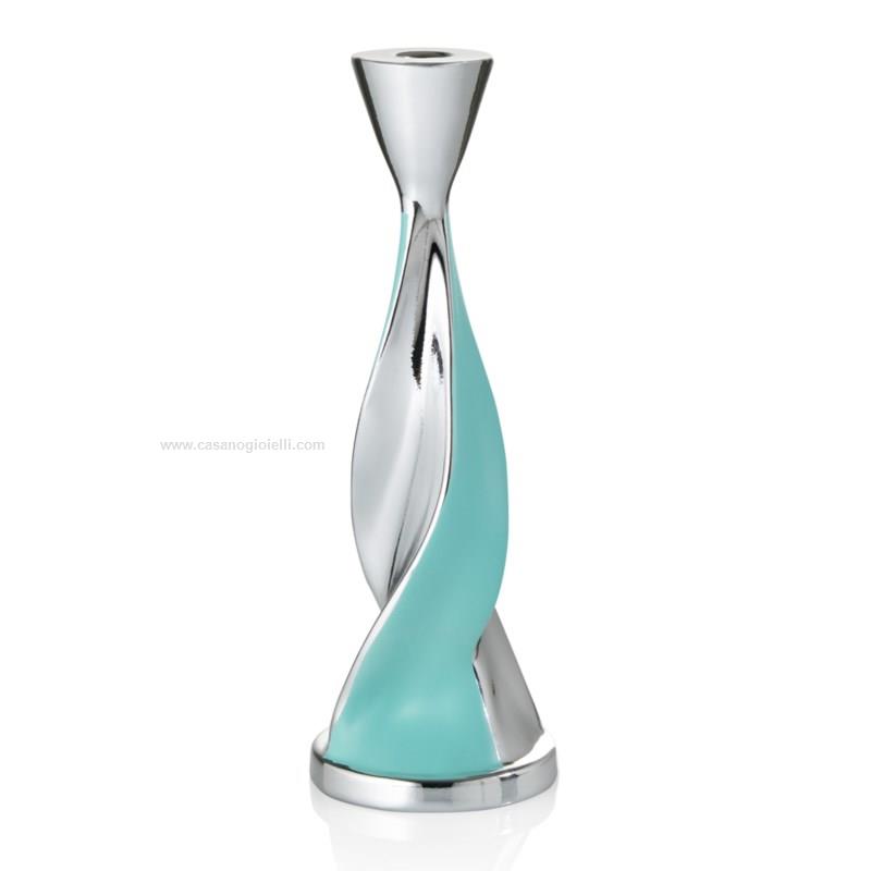 OTTAVIANI | PORTACANDELE DESIGN FLORA ACQUAMARINA
