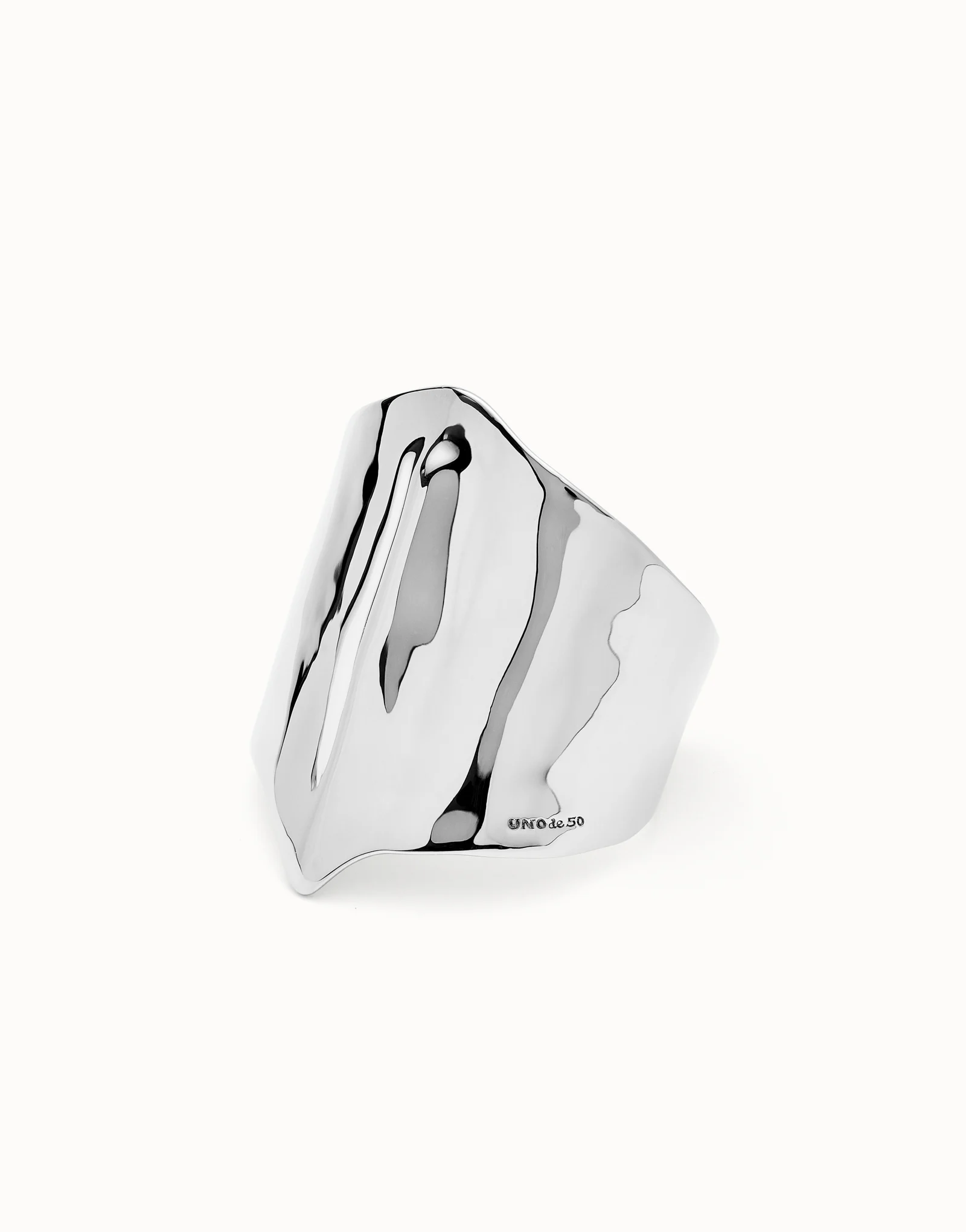 UNODE50 | Bracciale Rigido a Fascia Placcato Argento - PUL2445 - immagine 2