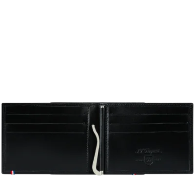 ST DUPONT | PORTAFOGLIO CON FERMASOLDI LINE D - PELLE LISCIA NERO - immagine 2