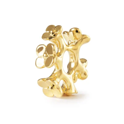 TROLLBEADS | BEAD CORONA DI FIORI PLACCATO ORO 18KT