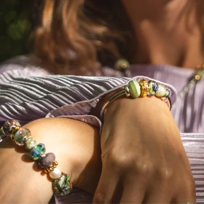TROLLBEADS | Beads Sfaccettata Calcite Giallo-Verde - immagine 3